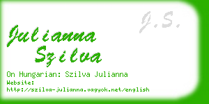 julianna szilva business card